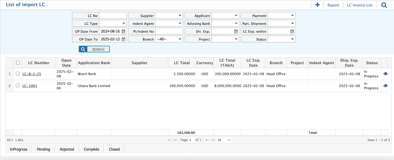 installation and setup of budget module